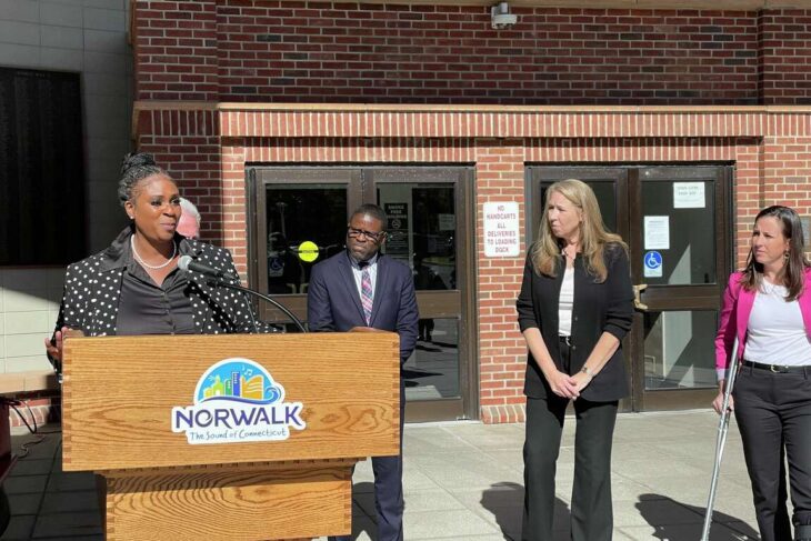 Norwalk joins forces with non-profits to launch $500K Housing Relief Program, aiding those hit hard by COVID-19 challenges. Monette M. Ferguson, executive director at Alliance for Community Empowerment, speaks about the program. Oct 23, 2023 Katherine Lutge/ Hearst Connecticut Media